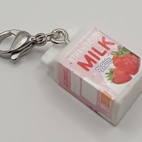 Erdbeermilch Milch Clip Anhänger Bettelarmband Kinder