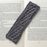Lesezeichen Grau Schwarz bunt verschiedene Formen handgestrickt 