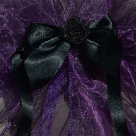  Autoschmuck Hochzeit, Gothic, Mittelalter, Dekoschleife 3-teilig