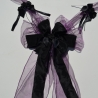  Autoschmuck Hochzeit, Gothic, Mittelalter, Dekoschleife 3-teilig
