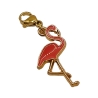 Flamingo Charm pink Clip Anhänger Bettelarmband Kinder