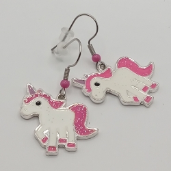 Glitzer Einhörner Ohrhänger Ohrringe Modeschmuck Glitzer Einhörner Ohrhänger Ohrringe Modeschmuck