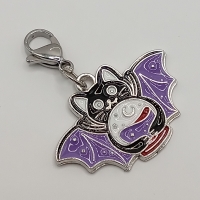 Fledermaus lila Clip Anhänger Bettelarmband Kinder Halloween