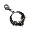 Fledermaus schwarz Clip Anhänger Bettelarmband Kinder Halloween