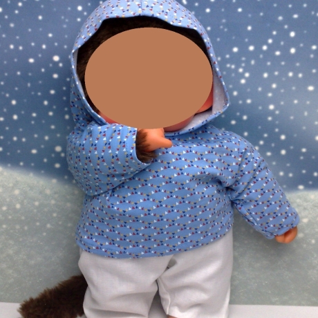 Kleidung Hoodie und Hose passend für Äffchen Bärchen 45 cm Neu
