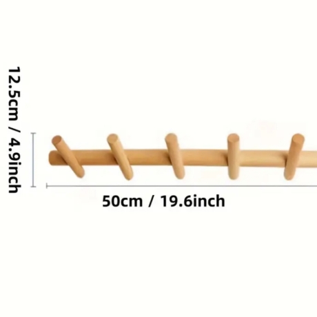 Wandhaken Garderobenhaken Möbel Buche lang 50cm