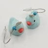 Enten Entchen blau Ohrhänger Ohrringe Modeschmuck