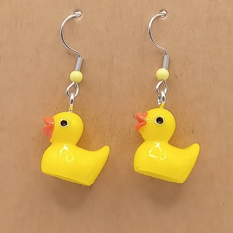 Enten Entchen gelb Ohrhänger Ohrringe Modeschmuck