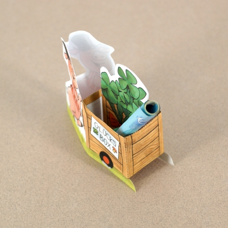 Mini-Geschenkbox Glücksschweinchen, Bastelbogen zum Ausdrucken
