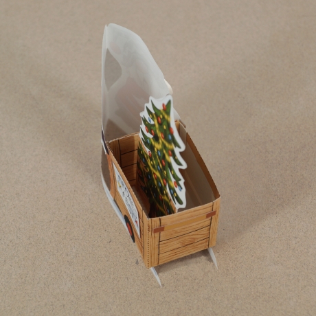 Mini-Geschenkbox Wichtel 2, Bastelbogen zum Ausdrucken