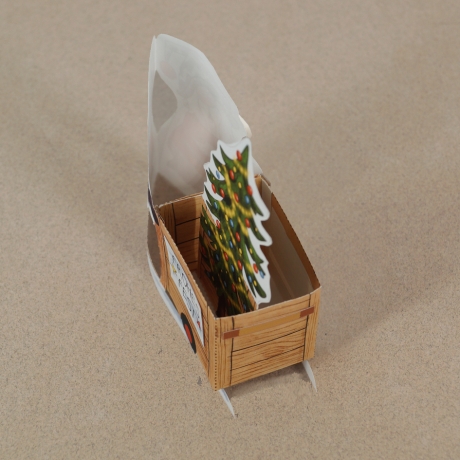 Mini-Geschenkbox Wichtel 3, Bastelbogen zum Ausdrucken