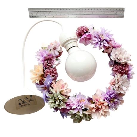 Romantische Blüten Lampe f. Wohnzimmer Schlafzimmer Mädchenzimmer