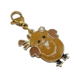 Huhn Charm braun Clip Anhänger Bettelarmband Kinder