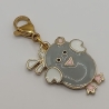 Huhn Charm grau Clip Anhänger Bettelarmband Kinder
