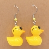 gelbe Enten Sonnenbrille Ohrhänger Ohrringe Modeschmuck Kinder