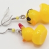 gelbe Enten Pärchen Ohrhänger Ohrringe Modeschmuck Kinder