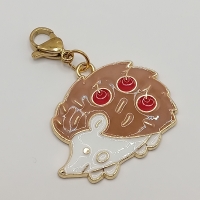 Igel mit Früchten Clip Anhänger Bettelarmband Kinder