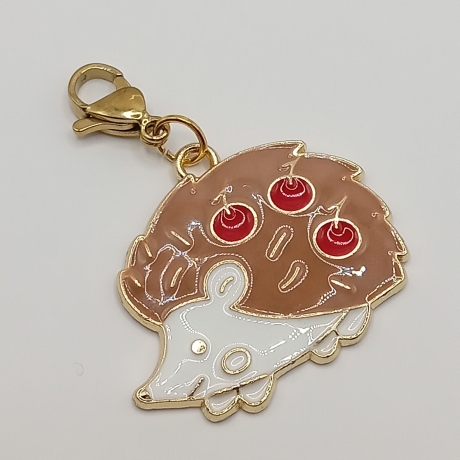 Igel mit Früchten Clip Anhänger Bettelarmband Kinder