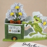 Mini-Geschenkbox Frosch, Bastelbogen zum Ausdrucken