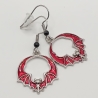 Fledermäuse rot Ohrhänger Ohrringe Modeschmuck Halloween Gothic