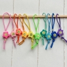 Maschenmarkierer Sterne Set mit 10 Stück bunte Dekoperlen