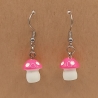 Fliegenpilze pink Ohrhänger Ohrringe Modeschmuck Kinder