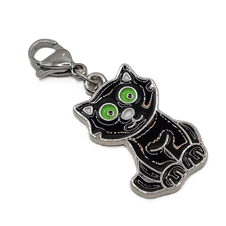 Katze schwarz Clip Anhänger Bettelarmband Adventskalender Füllung