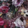 Canvas Blumen digital mauve flieder lila Taschenstoff 100% BW 