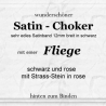 Choker mit einer edlen Fliege / Schleife aus Satin