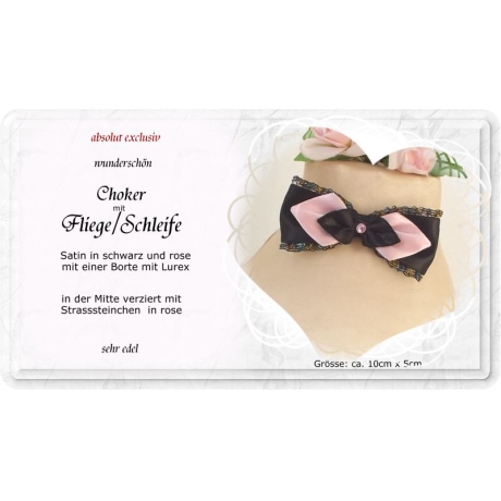 Choker mit einer edlen Fliege / Schleife aus Satin