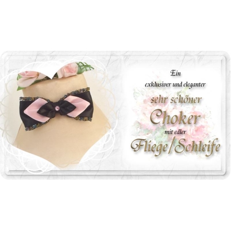 Choker mit einer edlen Fliege / Schleife aus Satin