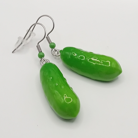Gurken Ohrhänger Ohrringe Modeschmuck Kinder