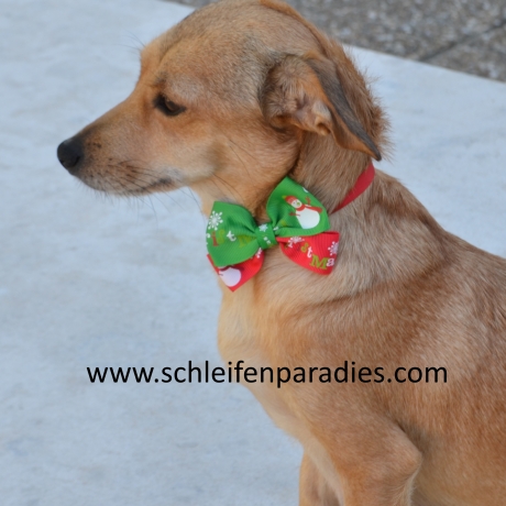  Hundefliege, Weihnachts schleife,,Halsband, 2 Weihnachtsmotive