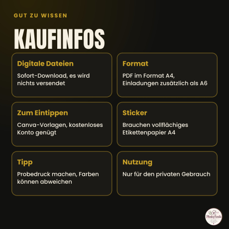 Kindergeburtstag Bundle Schwarz/Gold: Party-Set + Starter-Set