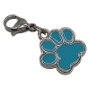 Pfote Charm blau Clip Anhänger Bettelarmband Kinder