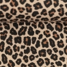 Baumwolle Leo Leopardenmuster Swafing Tim camel / schwarz