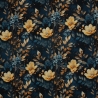 Flowing Bloom Blumen nachtblau Taschenstoff wasserabweisend