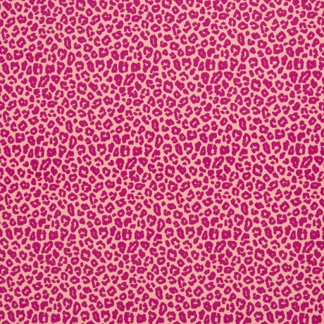 Baumwolle Leo Leopardenmuster Leoni rosa / erika pink