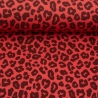 Baumwolle Leo koralle burgundy Leopardenmuster Leoni