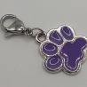 Pfote Charm lila Clip Anhänger Bettelarmband Kinder
