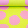 Taschenstoff Punkte limette rosa Colorful wasserabweisend