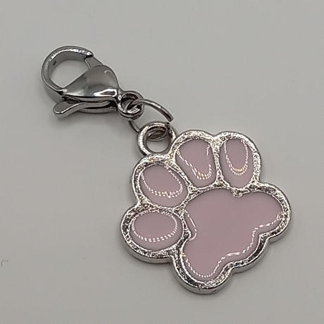 Pfote rosa Clip Anhänger Bettelarmband Kinder