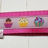 Schlüsselband Cupcakes Muffins Törtchen genäht ca 2,5 x 15 cm