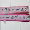 Schlüsselband Einhorn Borte auf Webband ca 2,5 x 15 cm