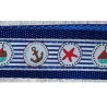 Maritimes Schlüsselband Anker Fische Möwen Schiffe ca 2,5x14 cm