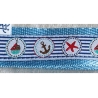Maritimes Schlüsselband Anker Fische Möwen Schiffe ca 2,5x14 cm