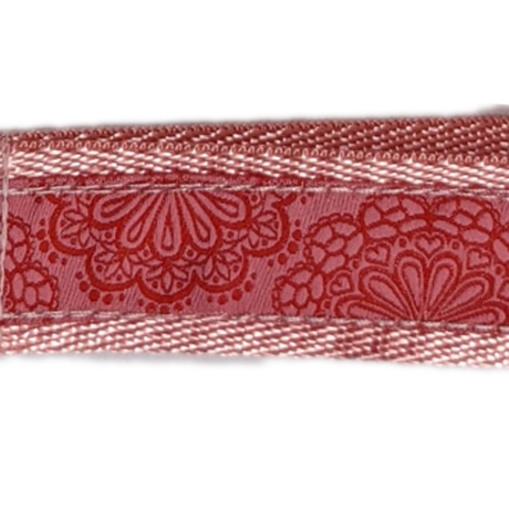 Schlüsselband Ornamente Blumen Zickzack Ringel ca 2,5 x 15 cm