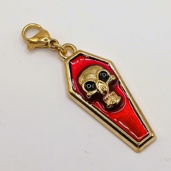 Sarg Schädel Halloween Gothic Clip Anhänger Charm Bettelarmband Sarg Schädel Halloween Gothic Clip Anhänger Charm Bettelarmband