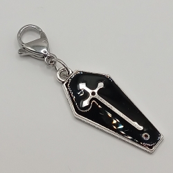 Sarg Kreuz Halloween Gothic Clip Anhänger Charm Bettelarmband Sarg Kreuz Halloween Gothic Clip Anhänger Charm Bettelarmband