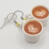 Kaffeetassen gelb Kaffee Tasse Ohrhänger Ohrringe Modeschmuck